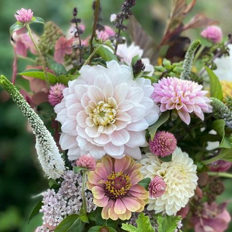 Local Flower Bouquet, Cut Garden Bouquet, Bouquets With Zinnias, Flower Recipes Bouquet, Spring Market Bouquet, Cut Garden Ideas, Cut Flower Bouquet Recipe, Market Bouquets Fresh Flowers, Cut Flower Bouquet Ideas