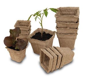 Cow pots - made from composted cow manure. Microgreen Packaging, Utopia Design, Natural Packaging, Tetra Pack, Amazon List, Cow Manure, Starting Seeds, Paper Pot, Planting Pots