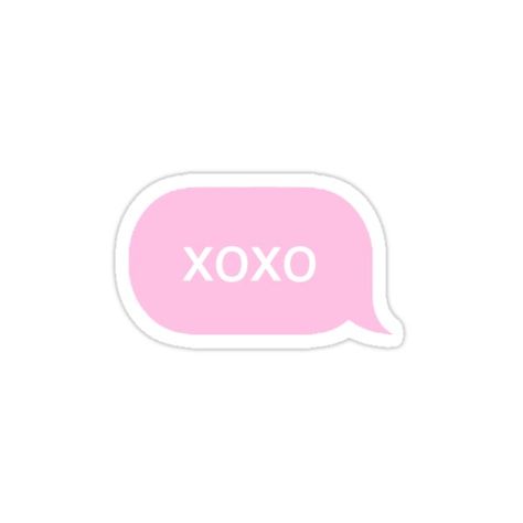 Decorate laptops, Hydro Flasks, cars and more with removable kiss-cut, vinyl decal stickers. Glossy, matte, and transparent options in various sizes. Super durable and water-resistant. you know you love me, xoxo You Know You Love Me, Text Message Stickers, Pink Text Message, Pastel Pink Stickers, Blair Et Serena, Chuck Et Blair, Message Aesthetic, Messages Aesthetic, Message Png