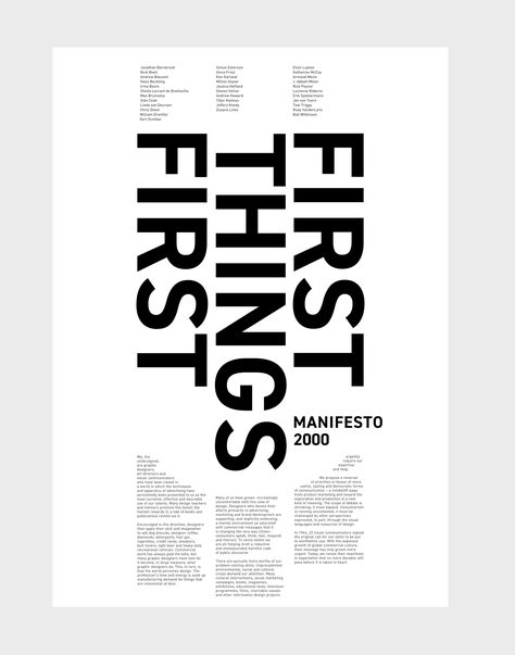 Vertical Typography Design, Design Manifesto, Manifesto Poster, Manifesto Design, Type Layout, Typo Poster, Food Project, Graphic Design Marketing, Adobe Illustrator Design