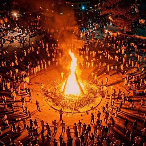 Celebrate the Triumph of Good with Holika Dahan 🔥✨ | #HolikaDahan2024 As the moon rises on March 24th, 2024, join us at Brahmatells in welcoming the vibrant festival of Holi with the sacred fire of Holika Dahan, also known as Choti Holi. Tonight, we gather to light the bonfires that symbolize the victory of good over evil, inspired by the legendary tale of Prahlad and Holika. 🔥 What is Holika Dahan? A night of profound significance, Holika Dahan commemorates the burning of Holika and the mi... Holika Dahan, Sacred Fire, Holi Festival, Moon Rise, The Burning, Victorious, Moon, Festival, Quick Saves