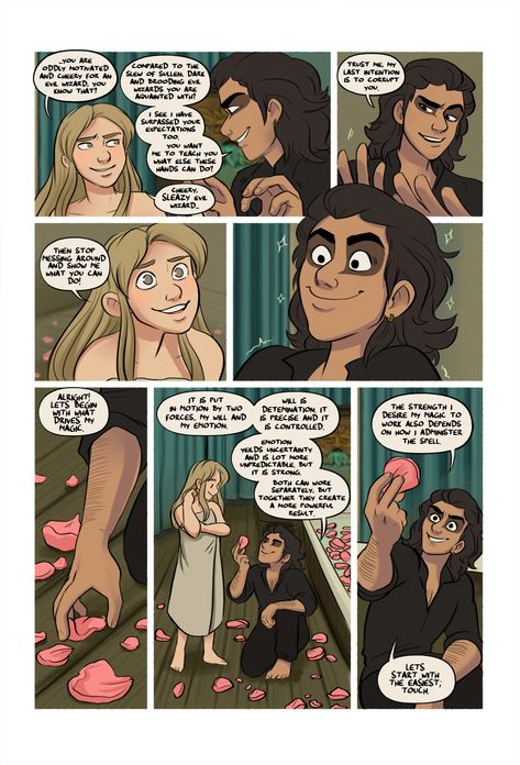 Mias and Elle, Chapter 6 - Page 23 Mias And Elle, Rp Characters, Evil Wizard, How To Be Likeable, Cute Comics, Art Styles, Skyrim, Comic Strip, Drawing Reference