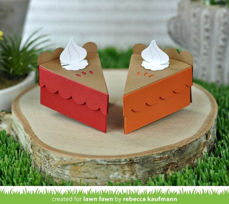 Lawn Fawn Intro: Cake Slice Box Pie Add-On, Plan on It: School, Magnetic Storage Cards + A Giveaway! - Lawn Fawn Fawn Cake, Cake Slice Boxes, Blueberry Cream Pies, Cards Cake, Pie Box, Magnetic Storage, Fun Folds, Black Licorice, Kindergarten First Day