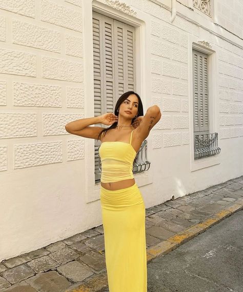 A yellow co-ord ANYDAY >>>> @kat.kristian 🥰 If you wanna get your hands on this set & more. Then head to Savana now cus' we are having the biggest Independence Day Sale with Upto 70% Off 🤯 Use Code: FREEDOM (for additional discount) 💛 . . . #savana #savanasquad Kat Kristian, Co Ord, Hands On, Independence Day, Coding, Yellow