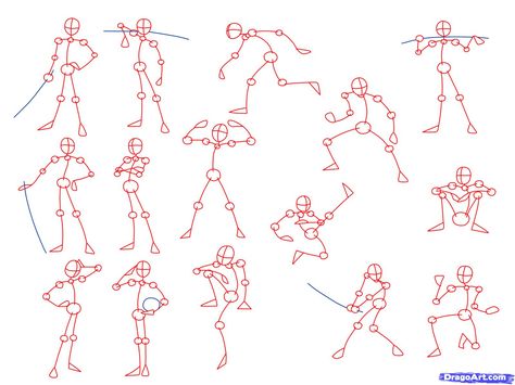 drawing poses | Draw Anime Poses, Step by Step, Anatomy, People, FREE Online Drawing ... Stick Figure Action Poses, Draw Anime Poses, Stick Figure Drawing, Human Figure Drawing, Different Poses, Draw Anime, Gesture Drawing, 3d Drawings, Anatomy Drawing