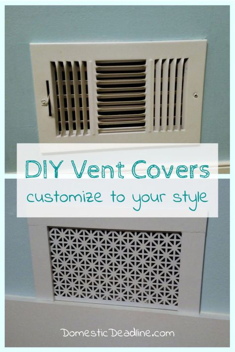 Vent Covers Diy, Air Conditioner Cover, Wall Vents, Home Improvement Loans, Air Vent Covers, Interior Minimalista, Up House, Vent Covers, Diy Home Repair