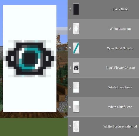 Minecraft Builds & Designs on Instagram: “Are you gonna make this Ender eye banner? 👀👀 Credit to @mcbannerss✌🏼✌🏼 Follow @Minecraftdesigntips to join our nostalgia club! . . .…” Stendardi Minecraft, Minecraft Cars, Banners Minecraft, Cool Minecraft Banners, Minecraft Wall Designs, Minecraft Banner Patterns, Capas Minecraft, Lollipop Tree, Minecraft Banner