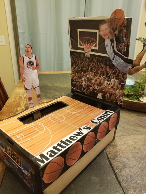 Basketball Theme Valentine Boxes, Ronaldo Valentine Box Ideas, Sports Theme Valentine Boxes, Basketball Valentine Box Ideas, Sports Valentine Box Ideas, Basketball Valentine Boxes, Sports Valentines, Valentine's Boxes, Valentine Box Ideas