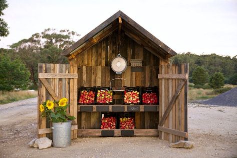 Farm Gate Stall, Farm Stall Ideas, Farm Stand Building Plans, Honor System Farm Stand, Farm Stands Roadside, Roadside Farm Stand Ideas, Farm Shop Ideas, Diy Farm Stand, Farm Stand Ideas