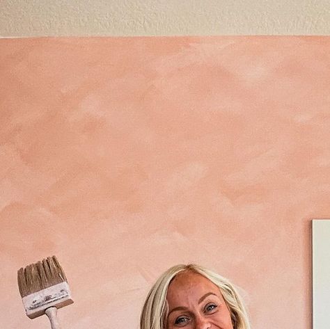 Pink Limewash Wall Bedroom, Peach Limewash Wall, Peach Limewash, Pink Limewash Bedroom, Pink Limewash Wall, Faux Limewash Walls, Pink Limewash, Faux Limewash, Hailey Devine