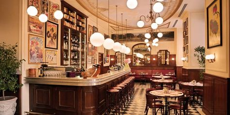 What is a real Parisian bistro? - Discover Walks Paris Parisian Cafe Interior, French Bistro Decor, Bistro Interior Design, French Bistro Kitchen, Paris Cafe Interior, French Coffee Shop, Bistro Interior, Bistro Decor, Bistro Design