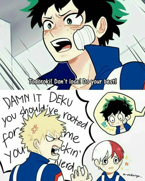 Todoroki X Deku, Deku X Kacchan, Oc Manga, Bakugou Manga, Mha Memes, Todoroki Shouto, Class 1 A, Mha Ships, Mha Stuff