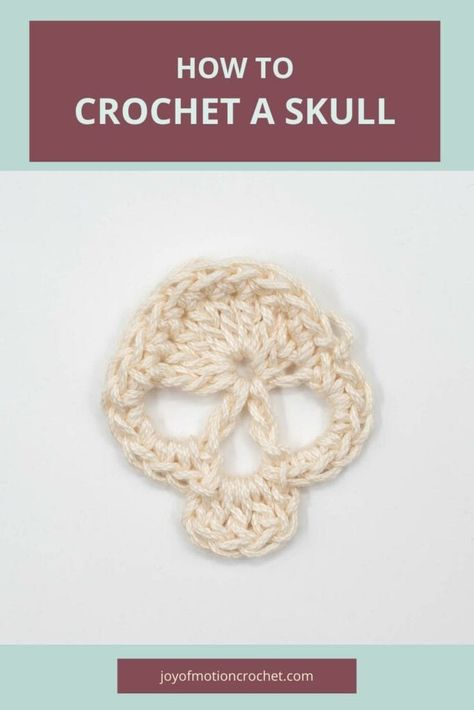 Skull Crochet Pattern How To Crochet Skull, Crochet Skull Diagram, Crochet Skull Tutorial, Crochet Pattern Applique, Skull Free Crochet Pattern, Crochet Pattern Step By Step, Crochet Skull Motif, Crochet Motif Patterns Free Simple, Skull Applique Crochet Free Pattern