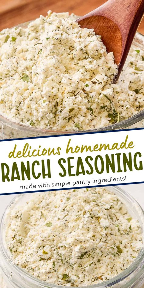 Ranch Seasoning Mix Recipes, Homemade Ranch Mix, Spices Rack, Macaroni Salads, Diy Seasonings, Ranch Seasoning Recipes, Man Recipes, Homemade Ranch Seasoning, Chunky Chef