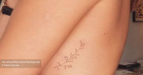 Fine line Bougainvillea tattoo on the rib. Bougainvillea Flower Tattoo, Flowers Fine Line Tattoo, Bougainvillea Tattoo, Minimalist Line Art, Nature Flowers, Little Tattoos, Fine Line Tattoos, Bougainvillea, Line Tattoos