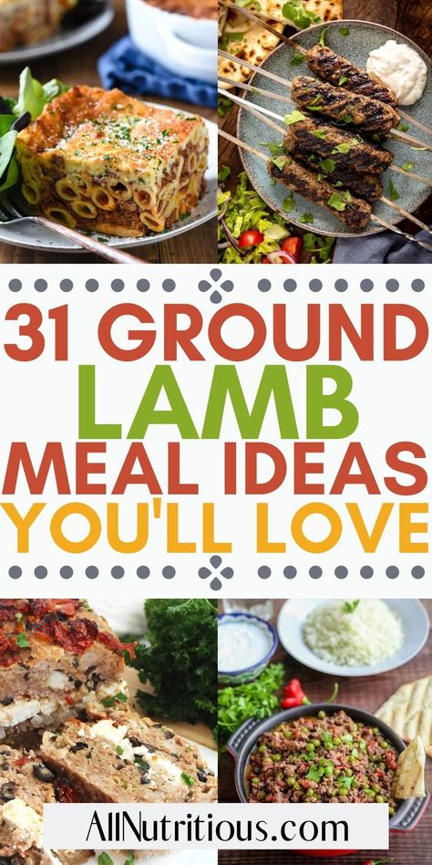 If you are wanting to spice up your weekly family dinners you need to try these incredible ground lamb recipes. These super easy ground lamb recipes are perfect to take your easy lunch or dinner. It will take your easy meals to a whole new level. Easy Lamb Recipes, Lamb Burger Recipes, Ground Lamb Recipes, Anyone Can Cook, Lamb Dinner, Goat Recipes, Lamb Burgers, Mutton Recipes, Lamb Dishes