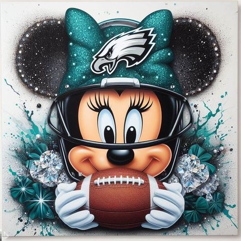 Philadelphia Eagles Fan Group | Minnie rocking with the Eagles too | Facebook Nfl Eagles, Eagle Artwork, Philly Eagles, Go Eagles, Philadelphia Eagles Fans, Philadelphia Eagles Football, Eagles Nfl, Eagles Football, Eagles Fans