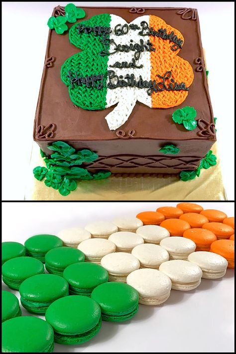 Irish 40th Birthday, Irish Birthday Cake, Shamrock Cake, St Patricks Theme, Irish Birthday, Irish Theme, Patty Cake, Irish Party, Birthday Sheet Cakes