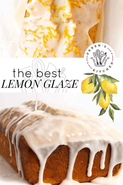 A tart yet sweet icing glaze flavored with lemon juice, lemon zest and a touch of salted butter for richness and depth. This easy lemon glaze takes just minutes to prepare. It’s the perfect icing glaze for pound cake, bundt cakes, donuts, or scones. A good lemon glaze is a must for any baking enthusiast. Flavored with lemon zest and juice this icing glaze is perfect drizzled over any lemon lover’s dessert. Lemon Glaze For Cake, Lemon Icing For Pound Cake, Strawberry Icing Glaze, Easy Lemon Glaze, Lemon Icing Glaze, Lemon Glaze Icing Easy, Pound Cake Drizzle Icing, Lemon Glaze, Lemon Cream Cheese Glaze Icing