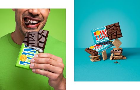 Tony's Chocolonely - Crazy about chocolate on Behance Chocolate Ads, Cd Idea, Advertising Product, Ritter Sport, Food Photography Inspiration, Chocolate Brands, Camera Raw, Alphabet Design, Ads Creative