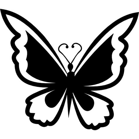 Butterfly Icon, Bujo Doodles, Butterfly Stencil, Butterfly Template, Butterfly Images, Butterflies Svg, Silhouette Stencil, Beautiful Bugs, Butterfly Drawing