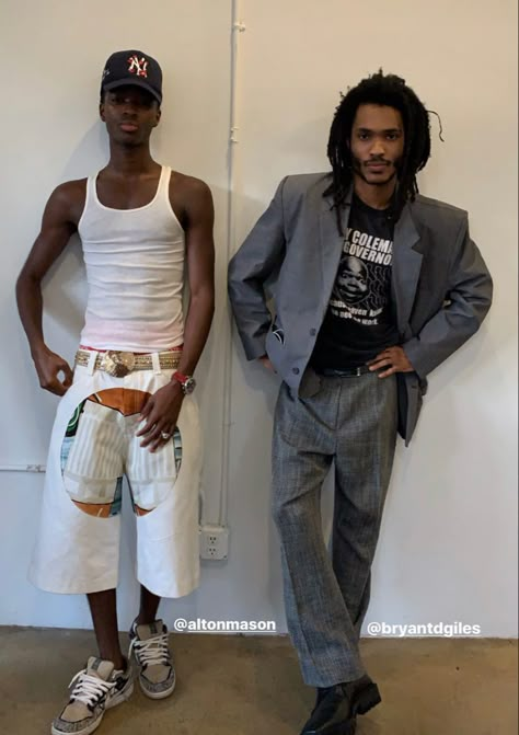 Bryant Giles, Tremaine Emory, Boys Aesthetic Outfits, 90s Formal, Black 90s Fashion, Blazer Street Style, 90s Fashion Men, Artsy Style, Mens Outfit Inspiration