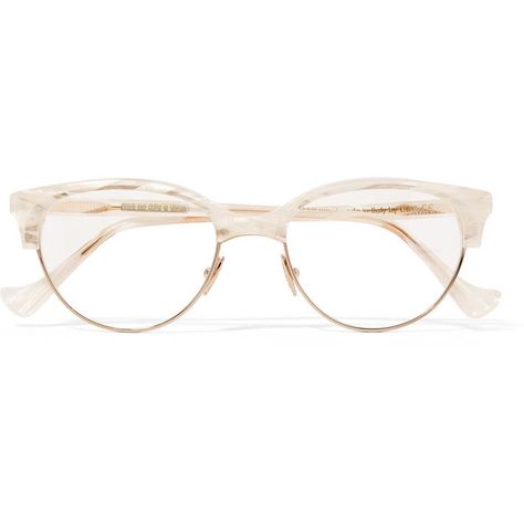 Cutler and Gross Cat-eye acetate and rose gold-tone optical glasses ($565) ❤ liked on Polyvore featuring accessories, eyewear, eyeglasses, glasses, glasses/sunglasses, sunglasses, white, retro eyeglasses, acetate glasses and white cateye glasses Gold Cat Eye Glasses, Retro Champagne, Cateye Glasses, White Glasses, Glasses White, Retro Eyeglasses, Cat Eye Eyeglasses, Sunglasses White, Acetate Glasses