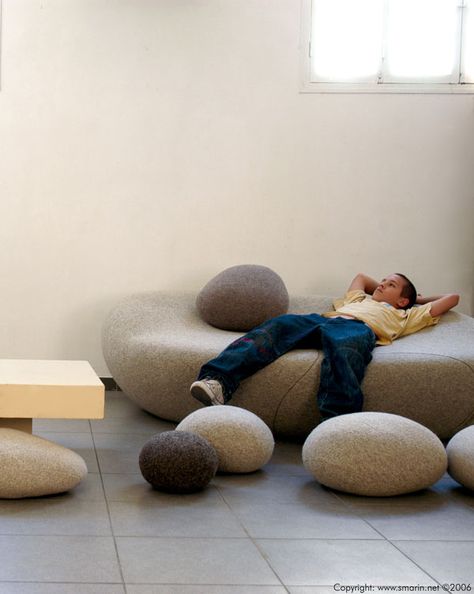 Livingstones - Surrealist Modular Seating by Smarin Surrealist Design, Dentist Office Design, Organic Modern Living Room, Modular Seating, Public Seating, Lounge Design, French Designer, Modular Furniture, Soft Seating