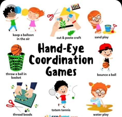 Social Interaction Activities, Eye Hand Coordination Activities, Reading And Writing Resources For Middle School, Coordination Activities, Occupational Therapy Activities, Physical Activities For Kids, Teaching Special Education, Kindergarten Learning Activities, Early Elementary Resources