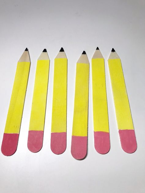 Pencil Popsicle Sticks for the Classroom - Etsy Popsicle Sticks, Too Cool For School, Phoenix Az, Office School, Popsicles, The Classroom, School Ideas, School Supplies, Office And School Supplies