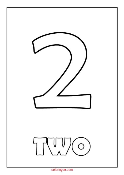 Printable Number 2 (Two) Coloring Page (PDF) for Kids Number 2 Coloring Sheet, Number 2 Crafts For Toddlers, Number 2 Worksheets Preschool, Number 2 Coloring Page, Shapes Preschool Printables, Numbers Preschool Printables, Preschool Binder, Hercules Disney, Abc Crafts