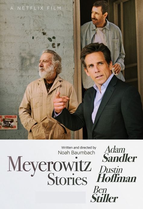 The Meyerowitz Stories Poster, Meyerowitz Stories, Noah Baumbach, Movie Popcorn, Ben Stiller, Film Watch, Design Moodboard, Production Design, Musical Theater