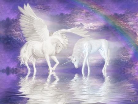 Friends Forever Unicorn Images, Unicorn And Fairies, Pegasus Unicorn, Unicorn Pictures, Fantasy Horses, Winged Horse, Unicorn Wallpaper, Unicorn Horse, Beautiful Unicorn