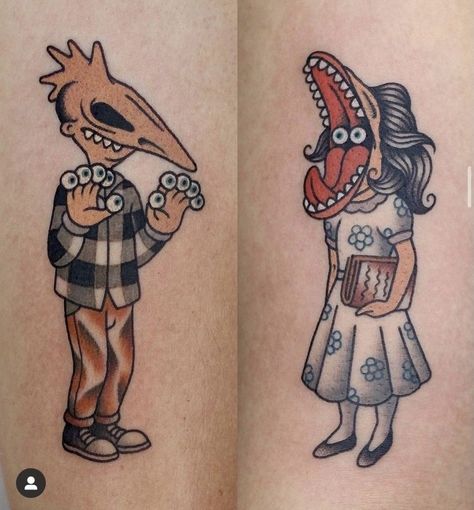 Adam Maitland, Beetlejuice Tattoo, Coraline Tattoo, Horror Movie Tattoos, Movie Tattoos, Tim Burton Art, Beetle Juice, Old School Tattoo Designs, Traditional Ink