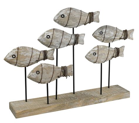 PRICES MAY VARY. Assembled Dimension 15.80"W x 10.65"H x 2.75"D. Hand carved pine wood fish with Rustic iron wires. Black plated iron stick insert on rustic pine wood stand in rustic finish. Perfect Decoarion for Your Beach House and Bathroom. Assembled Dimension 15.80"W x 10.65"H x 2.75"D. Hand carved pine wood fish with Rustic iron wires. Black plated iron stick insert on rustic pine wood stand in rustic finish. Perfect Decoarion for Your Beach House and Bathroom. Marine Gifts, Beach Bathroom, Fish Home, School Of Fish, Beach Bathroom Decor, Home Decor Table, Wood Fish, Coastal Beach Decor, Wooden Fish