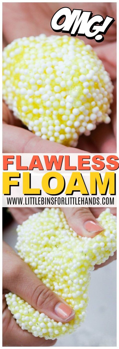 floam - how to make floam with a DIY floam slime recipe Crunchy Slime Recipe, Floam Recipe, Easy To Make Slime, How To Make Floam, Diy Floam, Homemade Slime Recipe, Crunchy Slime, Easy Slime Recipe, Slime For Kids