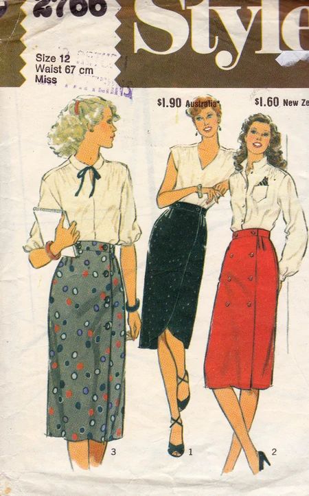 60s Vintage Fashion, Skirts Pattern, Vintage Clothes Patterns, Wrap Skirt Pattern, Vintage Vogue Patterns, Vintage Vogue Sewing Patterns, Fashion Illustration Vintage, Wrap Skirts, Sewing Magazines