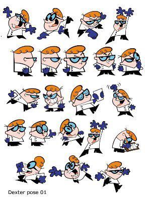 Cartoon Network Character Design, Cartoon Model Sheet, Genndy Tartakovsky Character Design, Cartoon Character Sheet, 2d Cartoon Character Design, Drawing Cartoon Network, Dexter Cartoon, Dexters Laboratory, Genndy Tartakovsky