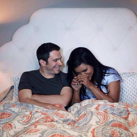 Chris Messina as Danny Castellano and Mindy Kaling as Mindy Lahiri - The Mindy Project Season 3 Photoshoot BTS Danny And Mindy, Chris Messina, Modern Family Quotes, Mindy Project, The Mindy Project, Joey Tribbiani, Mindy Kaling, Cartoon Network Adventure Time, American Dad