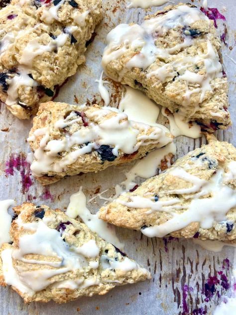 Lemon Blueberry Sourdough Scones Blueberry Sourdough Scones, Lemon Blueberry Sourdough, Blueberry Sourdough, Sourdough Scones, Basic Scones, Basic Baking, Mini Scones, Drop Scones, Raspberry Scones