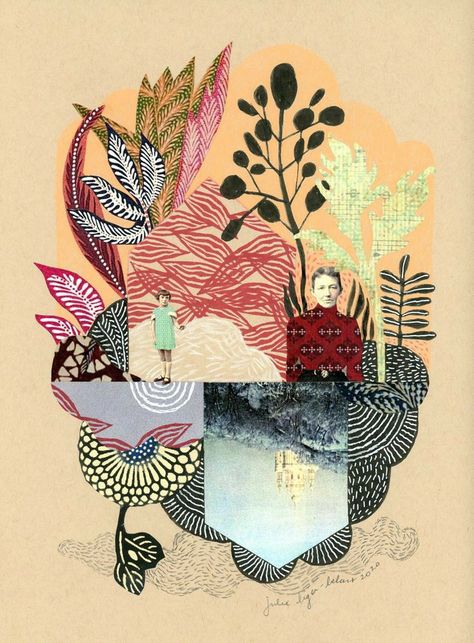 Altered Cards, Art Exploration, Botanical Collage, Art 2023, 2023 Art, Mixed Media Illustration, Collage Art Projects, Intuitive Art, Collage Artwork