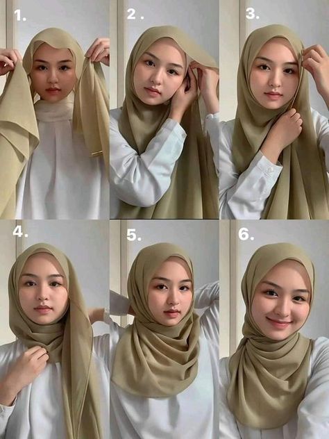 Tutorial Hijab Pashmina, Simple Hijab Tutorial, Ootd Poses, Estilo Hijab, Simple Hijab, Hijab Look, Street Hijab Fashion, Hijab Style Tutorial, Pashmina Hijab Tutorial