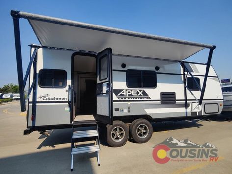 New 2023 Coachmen RV Apex Nano 213RDS Travel Trailer at Cousins RV | Loveland, CO | #C26741 Coachmen Rv, Membrane Roof, Lp Tank, Door Catches, Digital Tv, New 2023, Full Bathroom, Gas And Electric, Camping Life