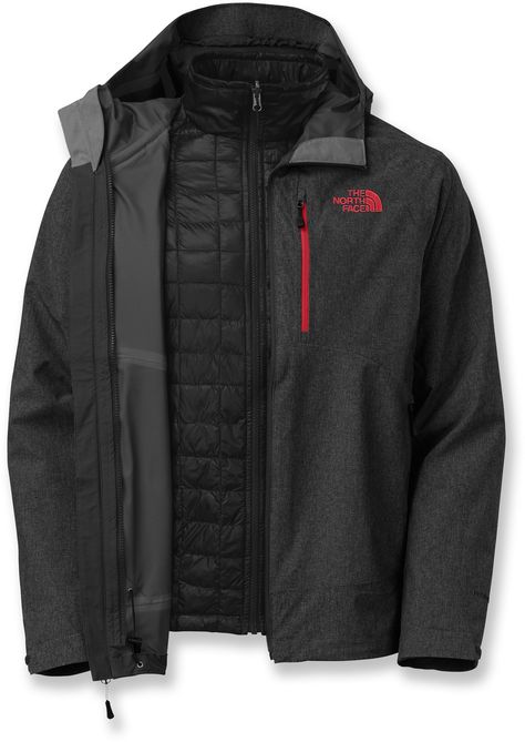 The North Face ThermoBall Triclimate 3-in-1 Jacket - Men's - Free Shipping at REI.com Triclimate Jacket, 3 In 1 Jacket, Mens Fashion Classy, Face Men, Outfits Men, The North Face Jackets, North Face Mens, North Face Jackets, North Face Jacket