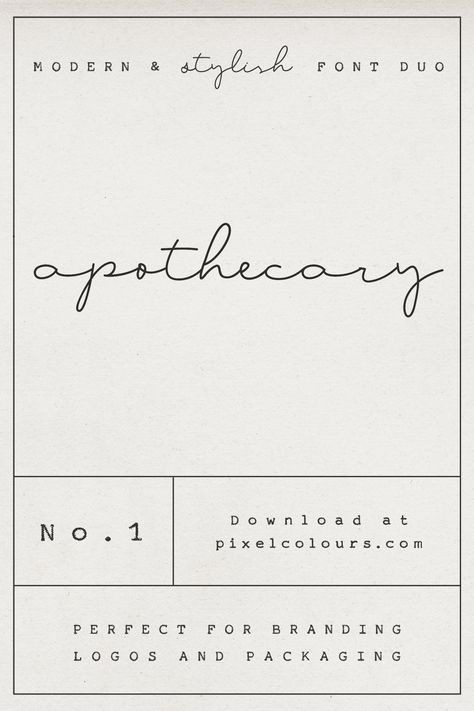 Apothecary is a modern stylish font duo that includes a sweet flowing script font and a typewriter font great for logos and branding #font #typeface #design #apothecary #feminine #femininefonts #cutefonts #apothecary #packaging #vintage #pink #colorpalettes Apothecary Packaging, Botanical Labels, Fonts Fancy, Typewriter Fonts, Free Design Elements, Feminine Fonts, Photoshop Styles, Typography Alphabet, Medicine Woman