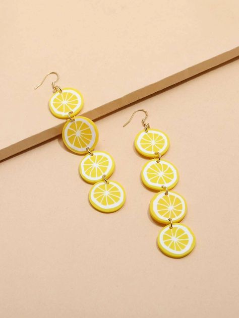 Fruit Decor, Fimo Jewelry, Diy Earrings Polymer Clay, Handmade Clay Jewelry, Fruit Jewelry, Polymer Earrings, Polymer Clay Jewelry Diy, Cute Polymer Clay, Polymer Jewelry