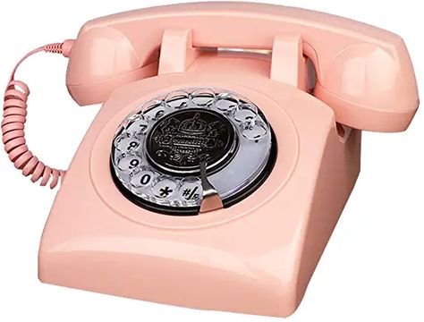 80s Phone, Corded Telephone, Pink Telephone, Corded Phones, Dial Phone, Antique Stuff, Classic Phones, Antique Phone, Audio Guest Book