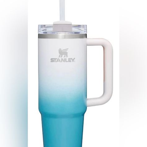 Out Of Stock Stanley Tumbler In Pool Ombr! Brand New! Metal Coasters, Trendy Water Bottles, Stanley Adventure, Stanley Cups, Kid Drinks, Stanley Tumbler, Hearth And Hand, 30 Oz Tumbler, Stanley Cup