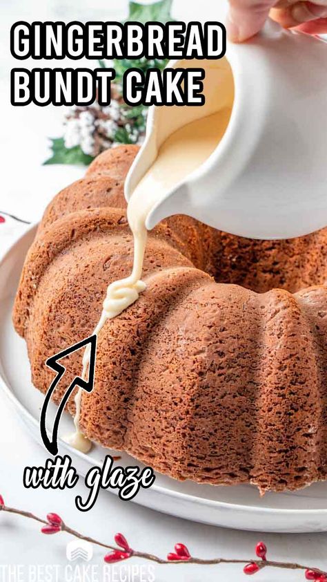 Ginger Bread Bundt Cake, Gingerbread Bundt Cake Easy, Gingerbread Bundt Cake Christmas, Icing For Gingerbread Cake, Gingerbread Pound Cake, Gingerbread Bundt Cake Recipes, Gingerbread Dump Cake, Gingerbread Pound Cake Recipe, Ginger Bundt Cake