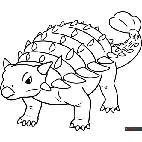 Free Ankylosaurus Coloring Page for Kids Ankylosaurus Coloring Page, Dinosaur Coloring Sheets Free Printable, Ankylosaurus Drawing, Dinosaur Coloring Pages Free Printable, Printable Dinosaur Coloring Pages, Dinosaur Coloring Sheets, Sea Animal Crafts, Easy Drawing Guides, Free Coloring Pages For Kids